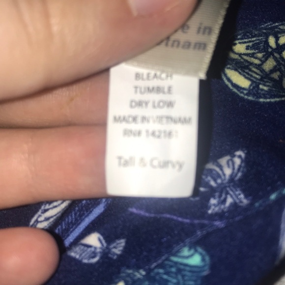 candy/cookie navy blue patterned lularoe - Picture 2 of 5